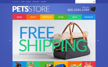 Responzivní WooCommerce motiv "Pets Store" #51843