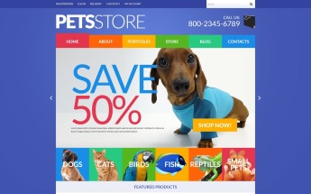 WooCommerce Theme namens "Haustier-Shop" #51843
