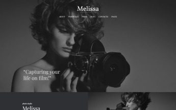 Melissa - Art & Photography & Photographer Portfolio & Photo Studio Responsive WordPress Theme WordPress Theme