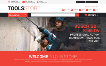 Modello Magento Responsive #52130 "Contractor Tools"