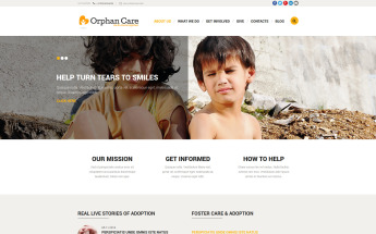 Plantilla Joomla "Orphanage Donations" #52178