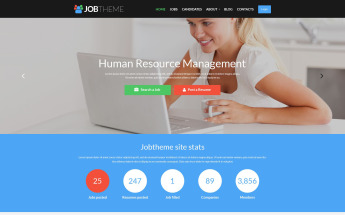 Thème WordPress adaptatif pour portail d'emplois #52112