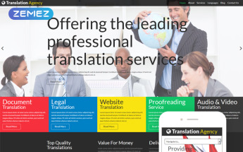 Translation Agency Modern Joomla Template