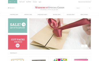 "Special Day Cards" Responsive Magento Thema №52299
