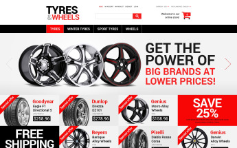 Tema Magento "Ruedas y Neumáticos" #52241