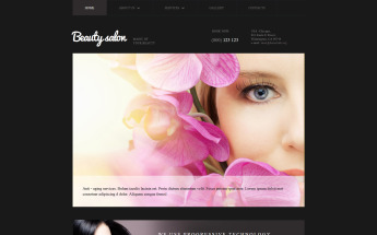 Beauty Salon Responsive Moto CMS 3 Template