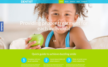 "Cabinet dentaire" thème WordPress adaptatif #52373