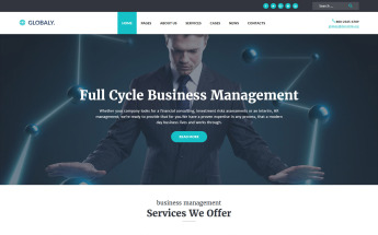 Globaly - Full Cycle Business Management & Consulting Responsive WordPress Theme