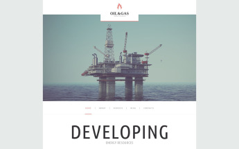 Responsywny motyw WordPress Oil Gas Company #52359