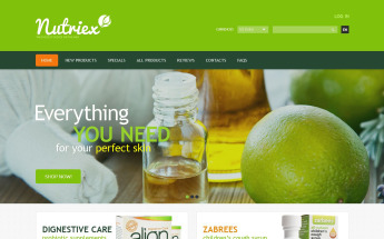 "Skin Care" ZenCart template №52367