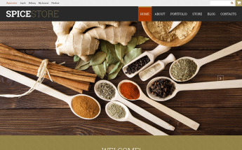 WooCommerce Theme namens "Spice Shop" #52329
