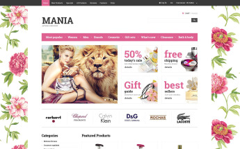Cosmetics Store ZenCart Template