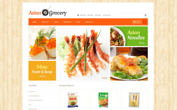 "Épicerie asiatique" thème WooCommerce adaptatif #52448