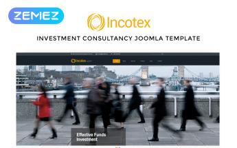 Incotex - Investment Company Clean Joomla Template