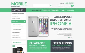 Mobile Electronics VirtueMart Template