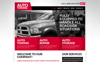 Responsivt Automobile Towage Joomla-mall #52585