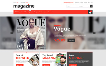 Responsivt Magazine Store Magento-tema #52593