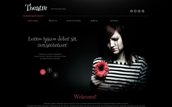 Responsywny motyw WordPress Theater Responsive WordPress Theme #52560