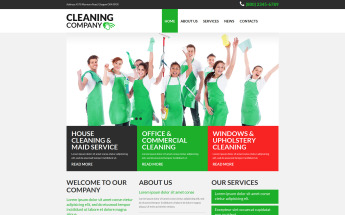 Plantilla Joomla "Cleaning Services" #52683
