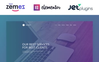 Thème WordPress adaptatif pour site de design web #52603