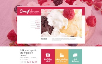 Ice Cream Production Joomla Template