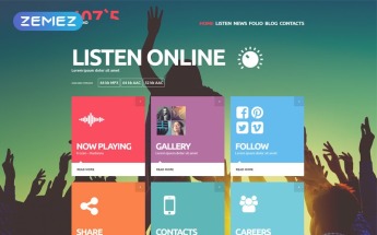Online Radio Joomla Template