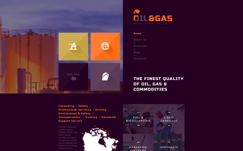 Plantilla Joomla "Gas and Oil Trading" #52710