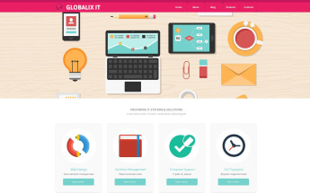 IT Support Company Website Template