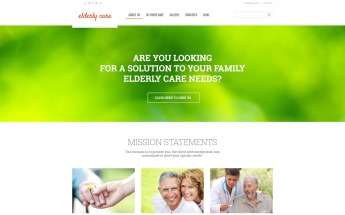 Elderly Care Responsive WordPress Theme
