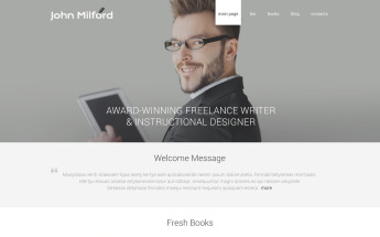 Modello WordPress Responsive #52949 "Writer"