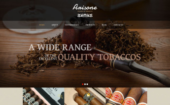 Responzivní WordPress motiv "Tobacco and Cigars" #52945