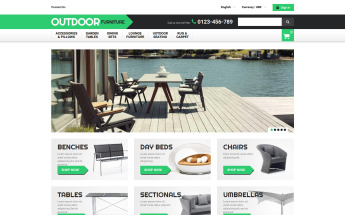 PrestaShop Theme namens "Gartenmöbel" #53025