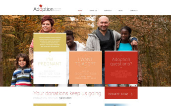 WordPress Theme namens "Adoption Agency" #53018