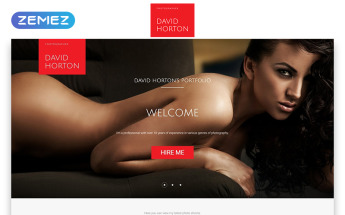 David Horton - Photographer Portfolio Minimal HTML5 Landing Page Template
