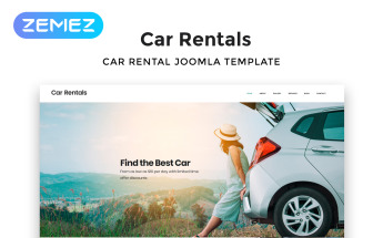 Joomla Vorlage namens "Car Rentals - Car Rental Responsive" #53134