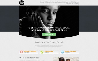 Responsywny szablon Landing Page #53181 na temat: dobroczynność