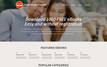 Reszponzív Ebook Responsive WordPress sablon 53296
