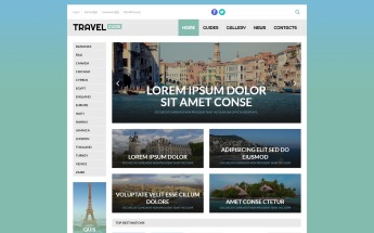 Tema De WordPress "Travel Guide" #53260