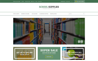 VirtueMart Vorlage namens "Back-to-School Goods" #53377