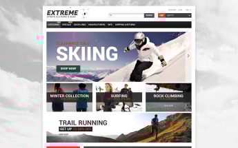 Extreme Sports Responsive ZenCart Template