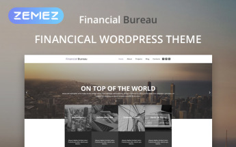 Financial Bureau - Finance Multipurpose Modern Elementor WordPress-tema #53444
