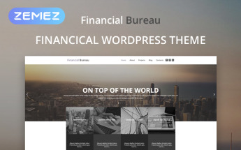 Modello WordPress #53444 "Financial Bureau - Finance Multipurpose Modern Elementor"