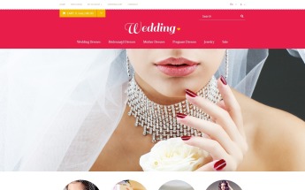 Responzivní OpenCart šablona "Wedding Store" #53405