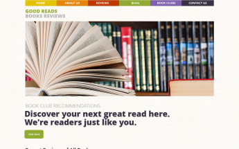 Tema De WordPress "Books Reviews" #53486