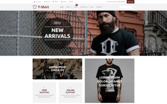 Template WooCommerce Responsive #53419 "T-Shirt Shop"