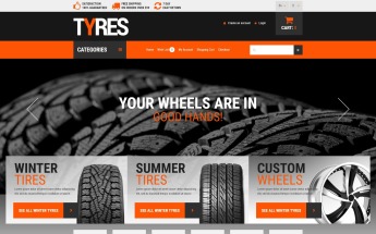 Wheels and Tyres OpenCart Template