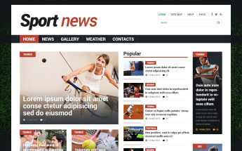 Plantilla Joomla Responsive para Sitio de Noticias deportivas #53529