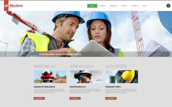 Reszponzív Civil Construction Drupal sablon 53555