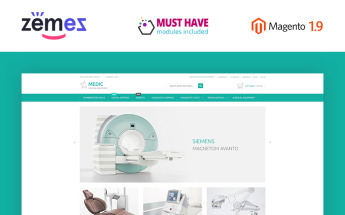 Reszponzív Medical Equipment Magento sablon 53530