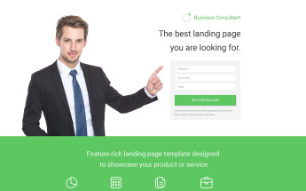 Business & Services Responsive Landing Page Template